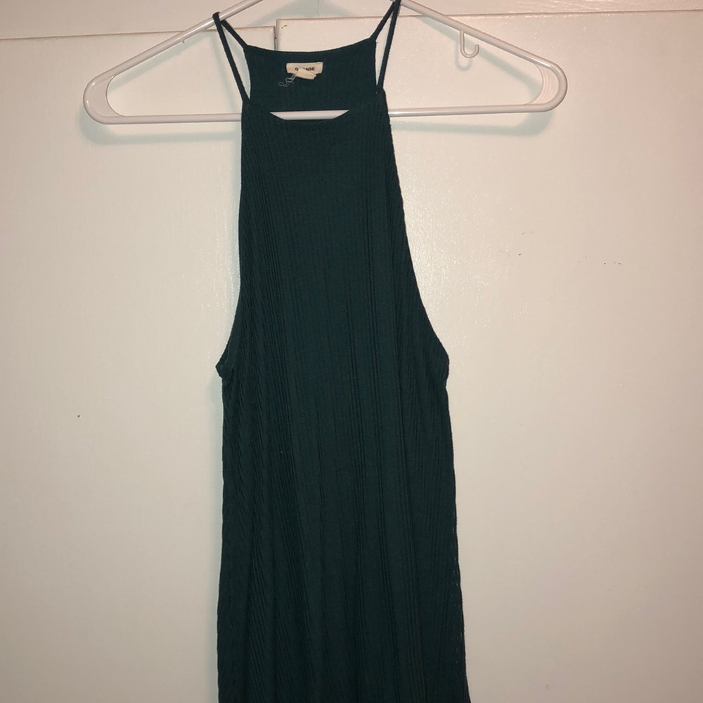 Garage Forest Green Shift Sundress